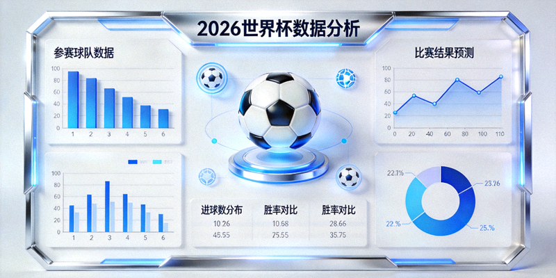 2026世界杯数据分析仪表盘概念图 - 图表与足球